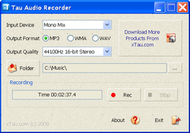 Tau Audio Recorder screenshot